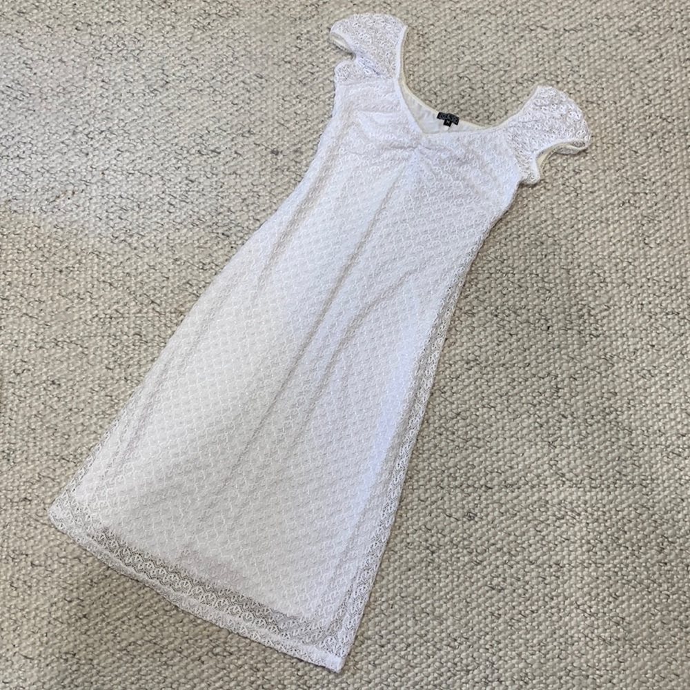 Lacey white dress
